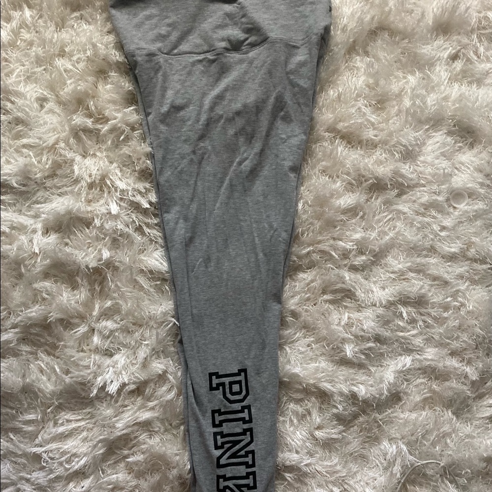 Pink grey leggings